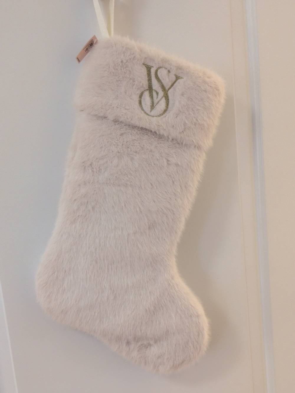 Victoria's Secret Faux Fur Christmas Stocking